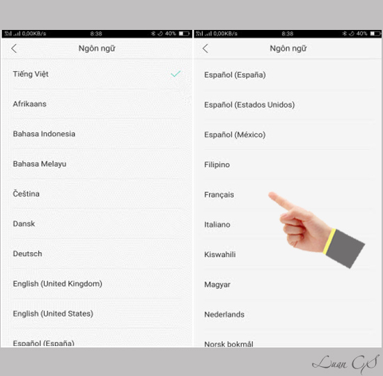 Các ngôn ngữ trên máy
